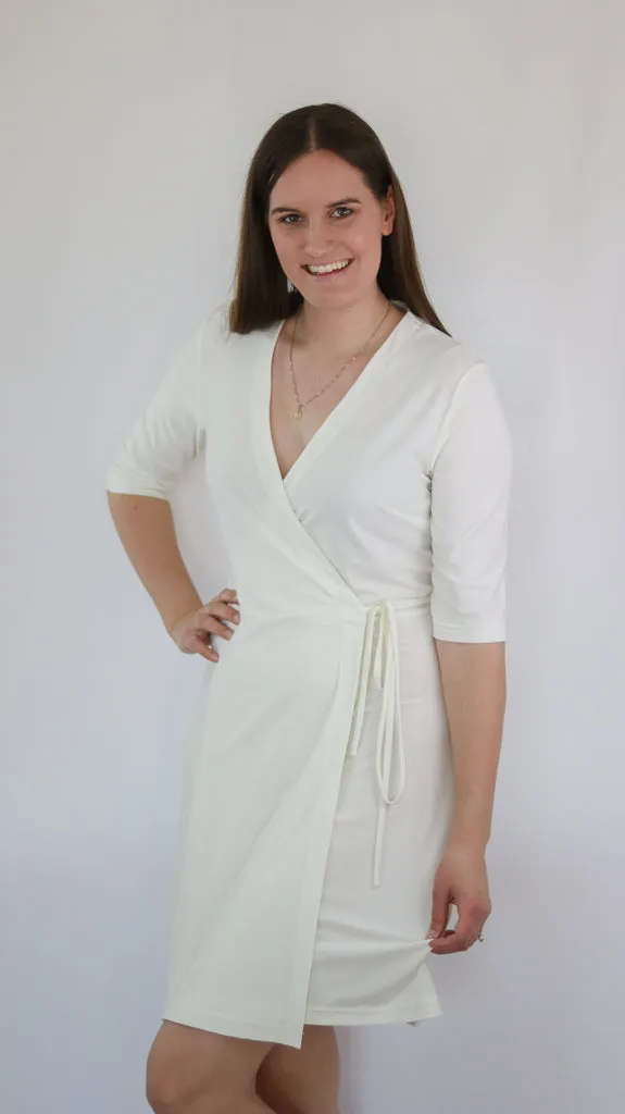 🇨🇦 Raspberry Apparel Classic Wrap Dress (See More Colours)
