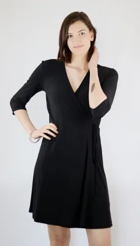 🇨🇦 Raspberry Apparel Classic Wrap Dress (See More Colours)