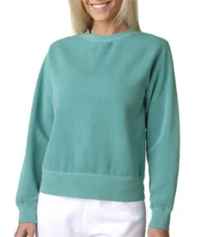 1596 Chouinard Ladies' Crewneck Sweatshirt Seafoam Pgmdye