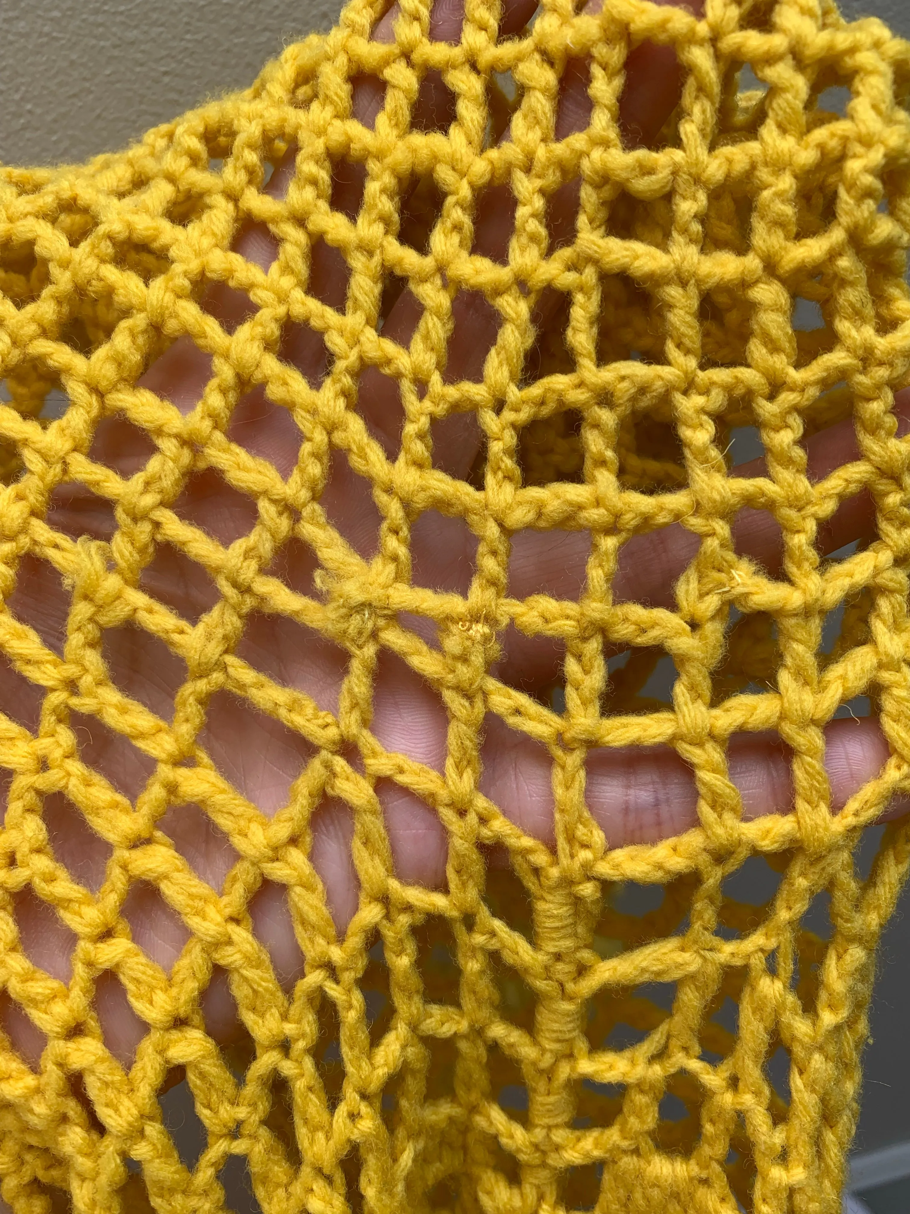 1920s Saffron Crochet Dress