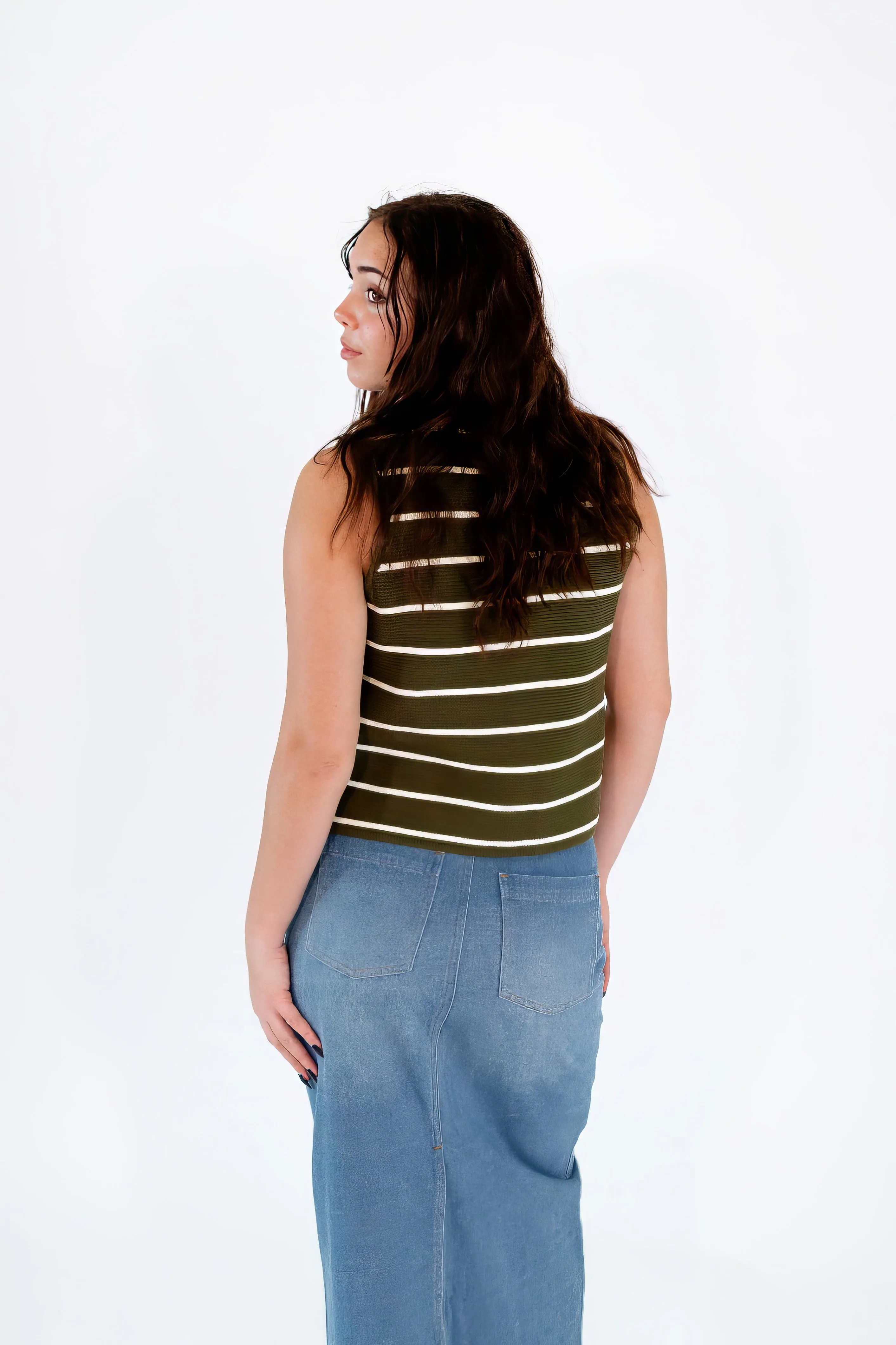 Aester Striped Bow Tied Vest ✧ Restocked