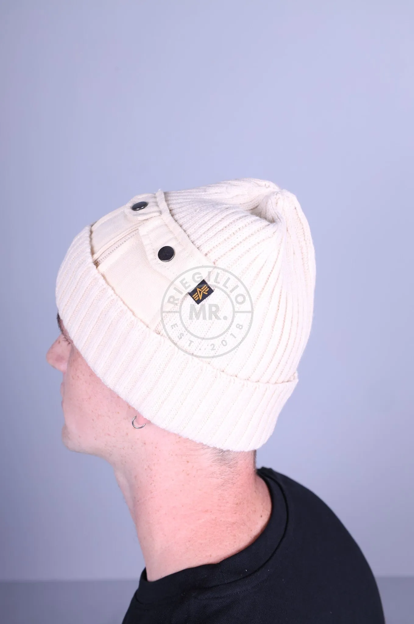 Alpha Industries Utility Beanie - Jet Stream White
