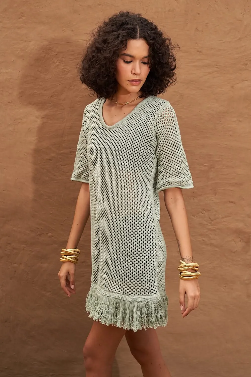 Amaya Knit Green Dress