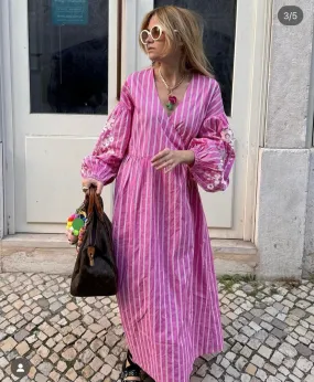 Augustine Organic Cotton Wrap Dress
