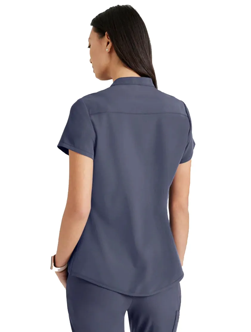 Barco Unify™ by Barco Mission 1-Pocket Henley Neck Scrub Top