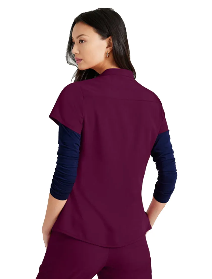 Barco Unify™ by Barco Mission 1-Pocket Henley Neck Scrub Top
