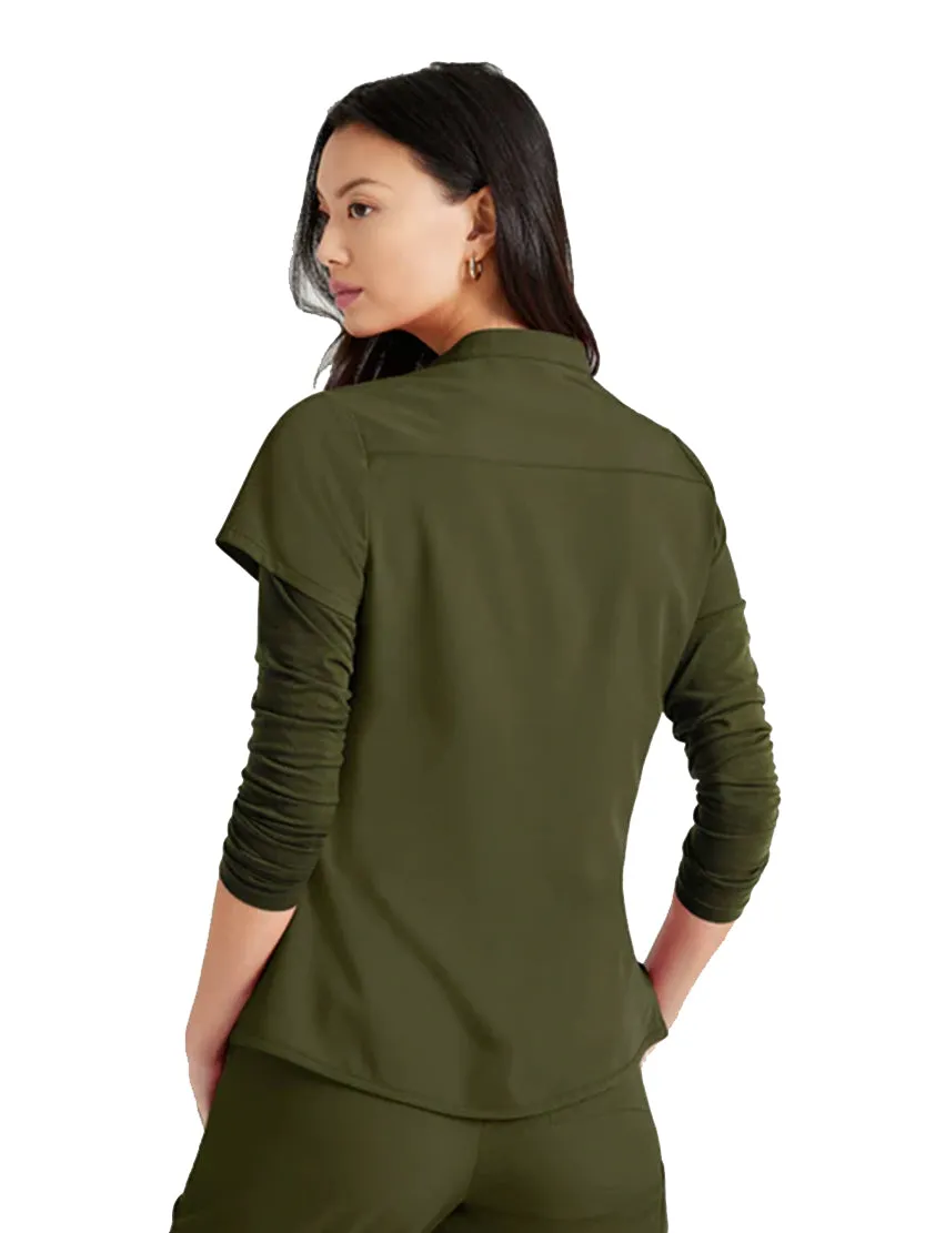 Barco Unify™ by Barco Mission 1-Pocket Henley Neck Scrub Top