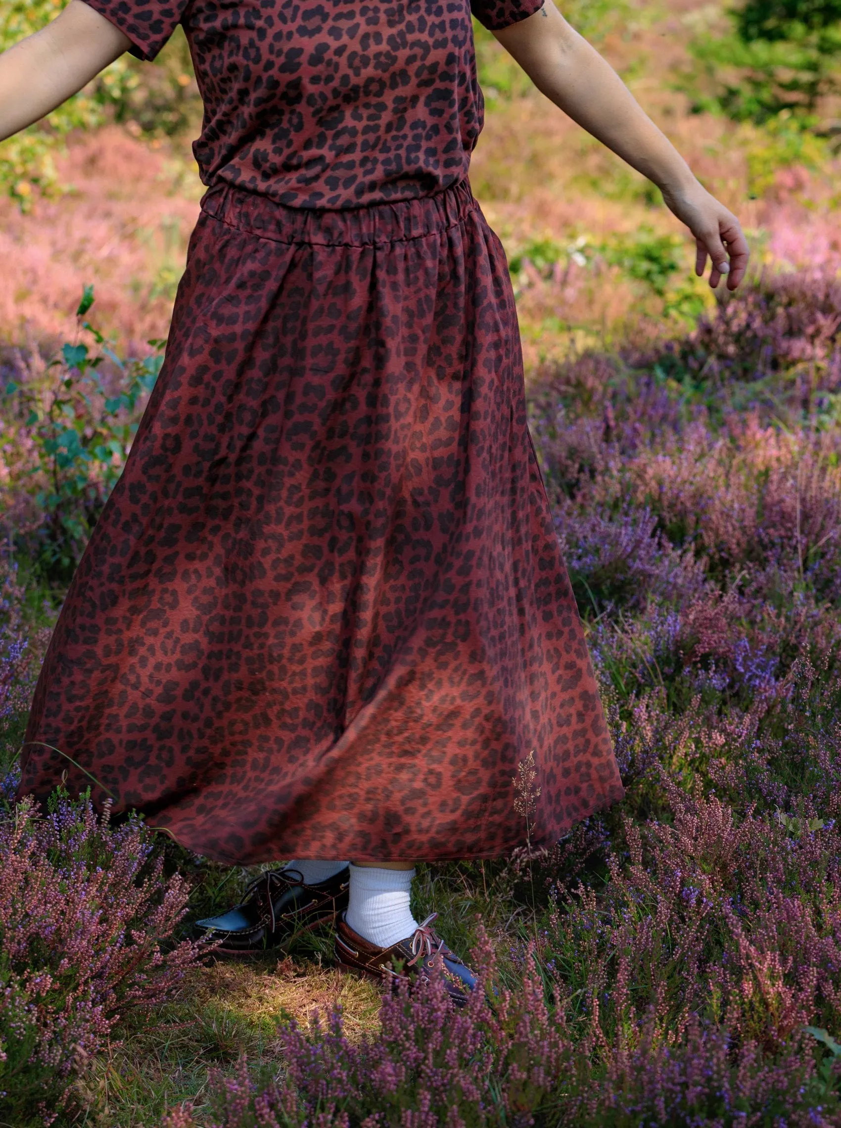 BCABBIE Skirt - Wine Leopard