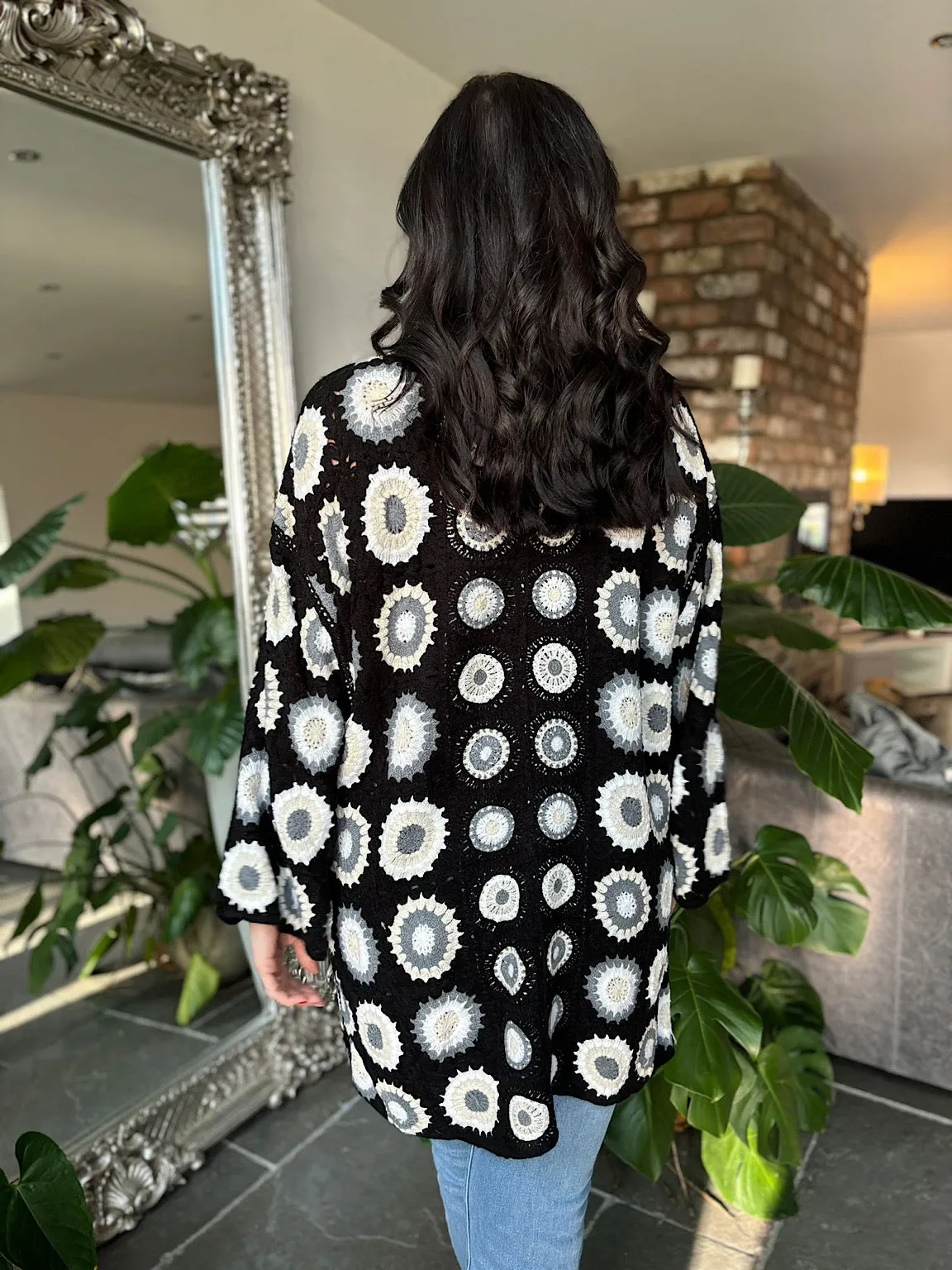 Black Double Pocket Patchwork Jacket Holly