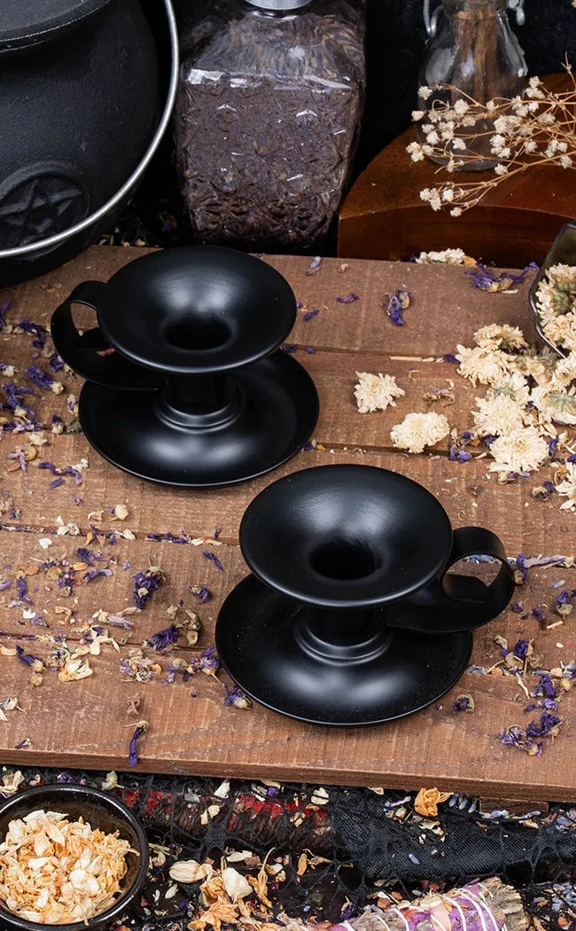 Black Taper Candle Holder