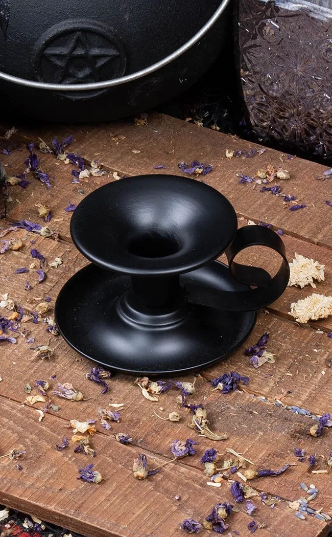 Black Taper Candle Holder