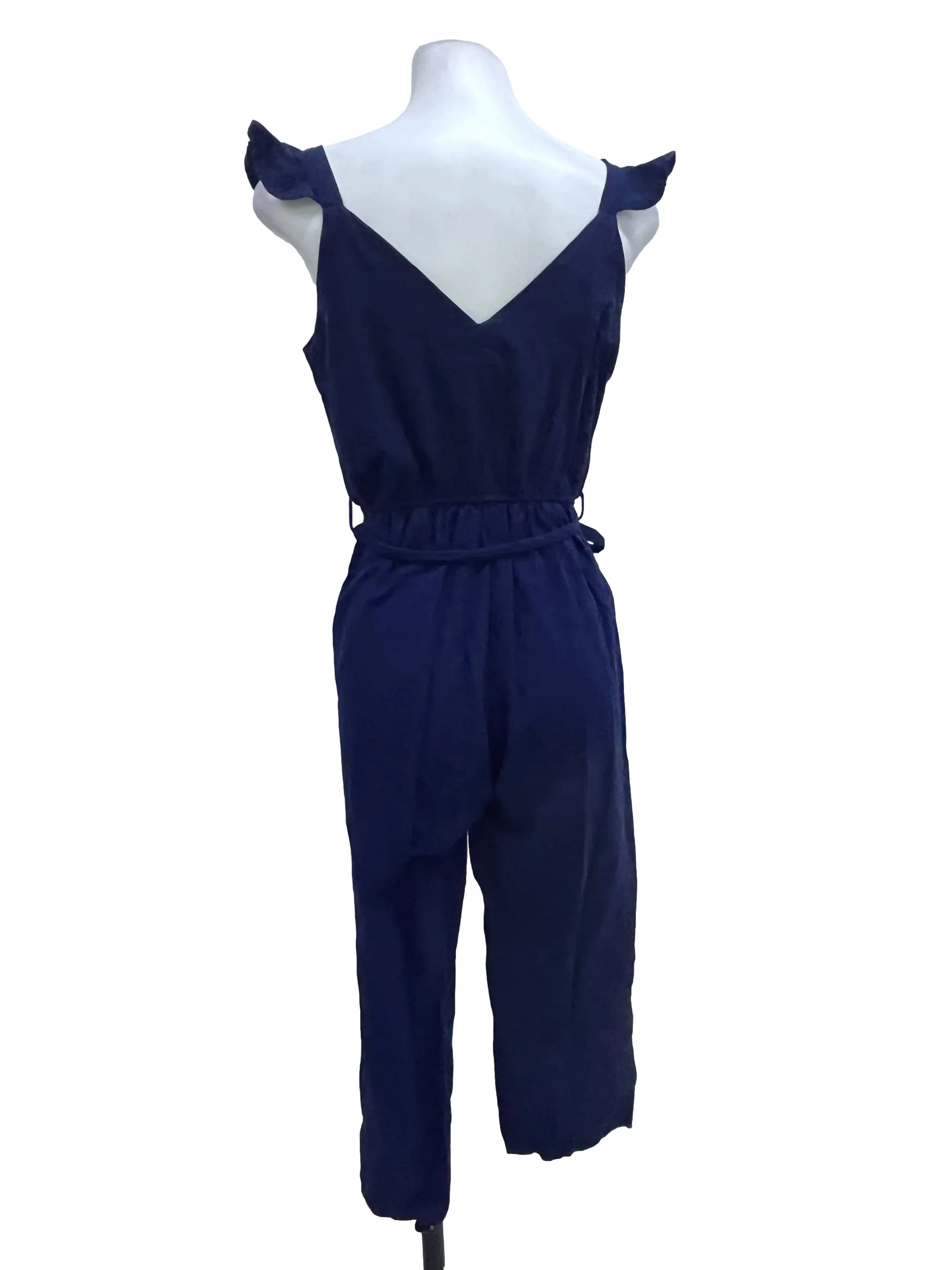 Blue Overall V-Neck