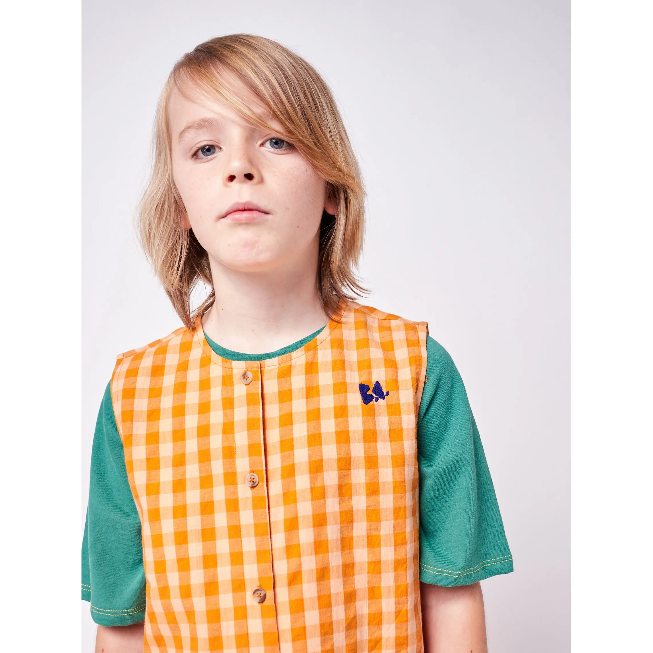Bobo Choses Vichy Woven Overall