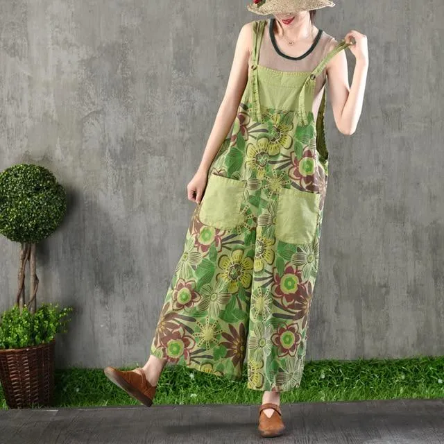 Campagna Wide Leg Floral Overall