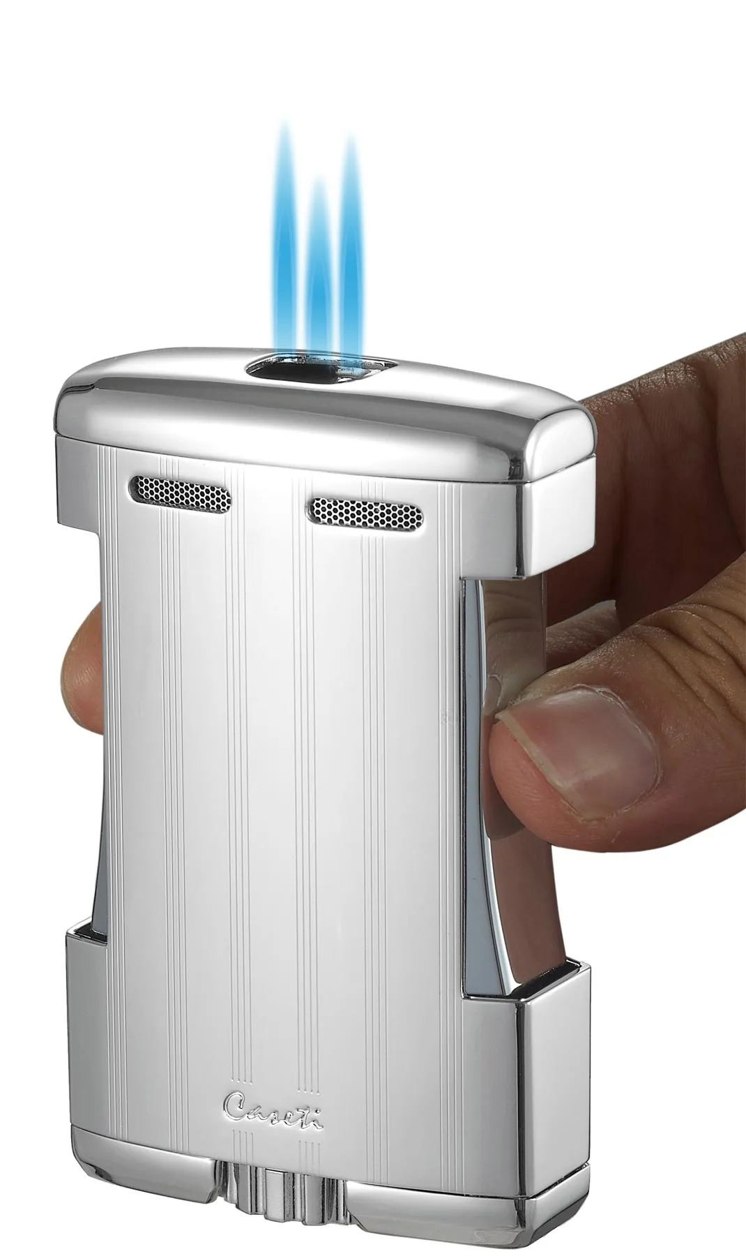 Caseti Sparta Chrome Triple Flame Torch Lighter