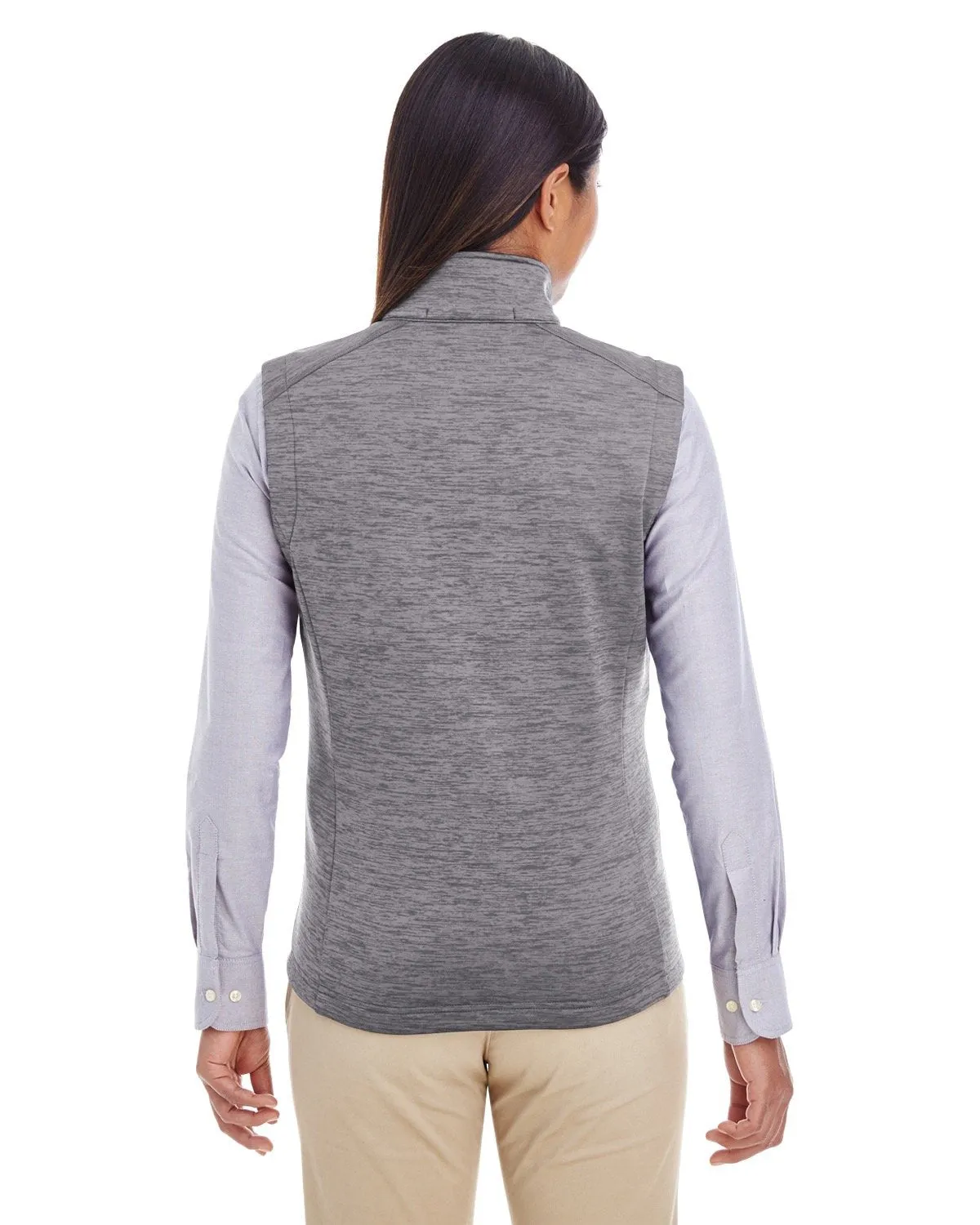 Devon & Jones Ladies' Newbury Mélange Fleece Vest DG797W