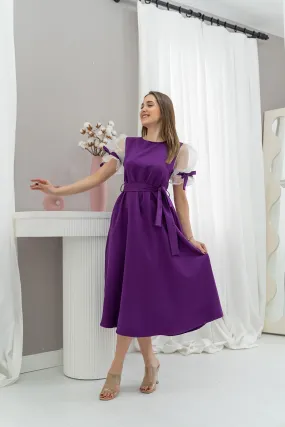 ELS Wrap Dress - Purple - Leonberg