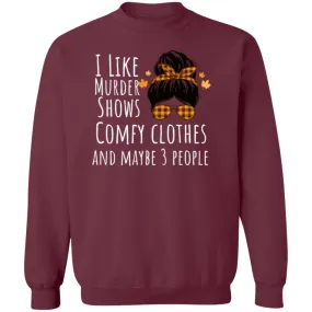Fall I Like Crewneck Pullover Sweatshirt