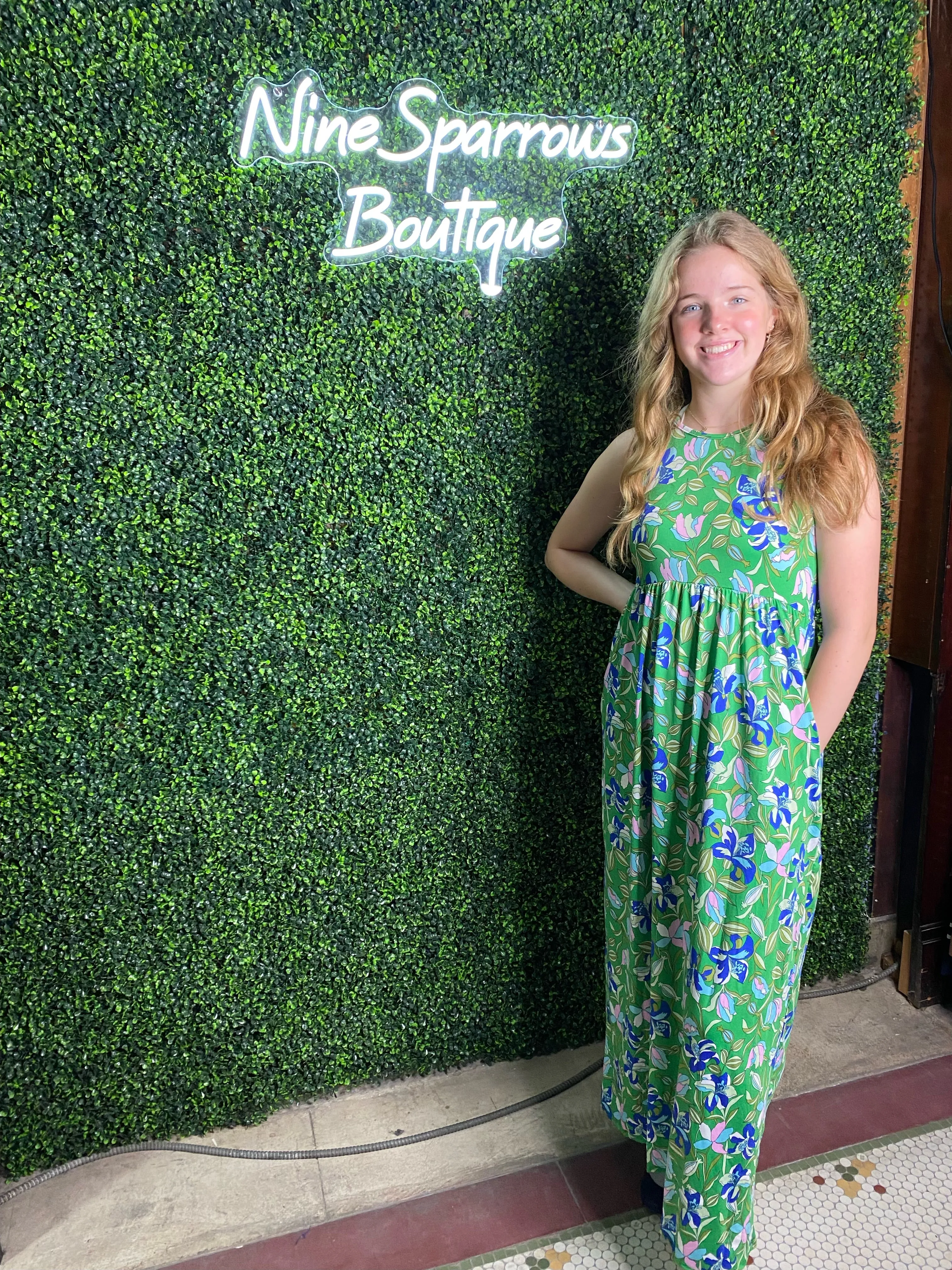 Floral Maxi Knit Dress