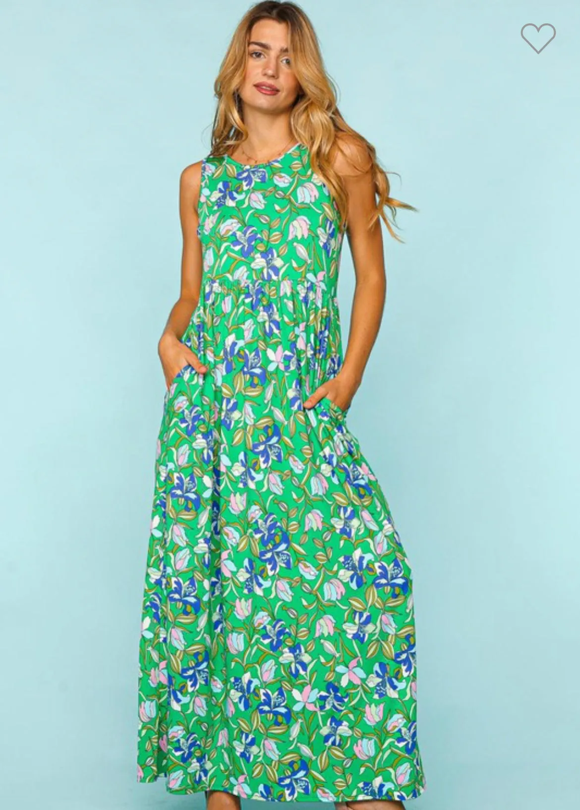 Floral Maxi Knit Dress