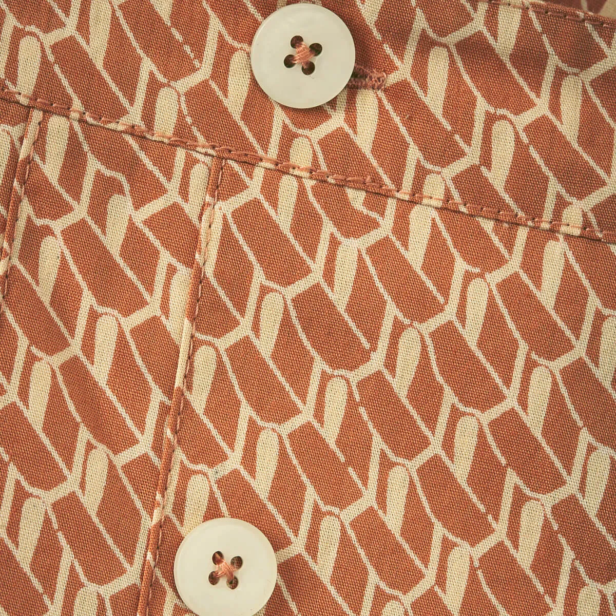 Hedera Skirt in Apricot Geo Print by Caramel - Last One In Stock - 10 Years