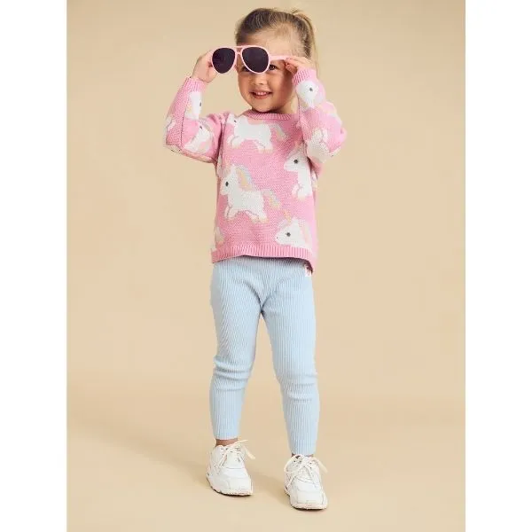 HUXBABY Ice Water Rib Legging