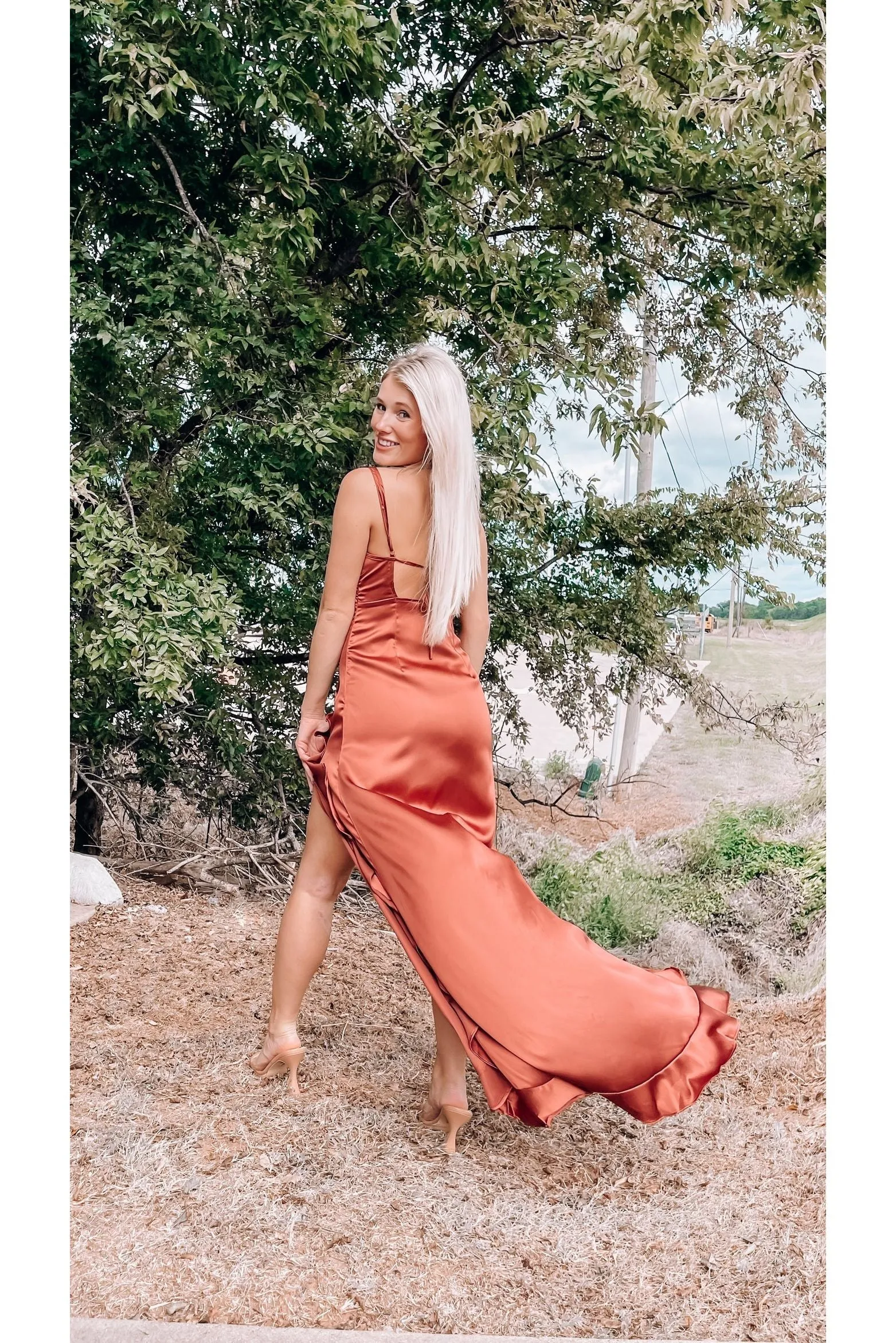 In Love Forever Ruffle Maxi Dress