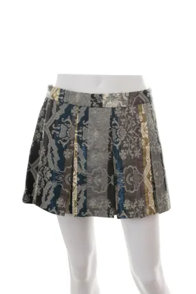 Jacquard Pleated Skirt
