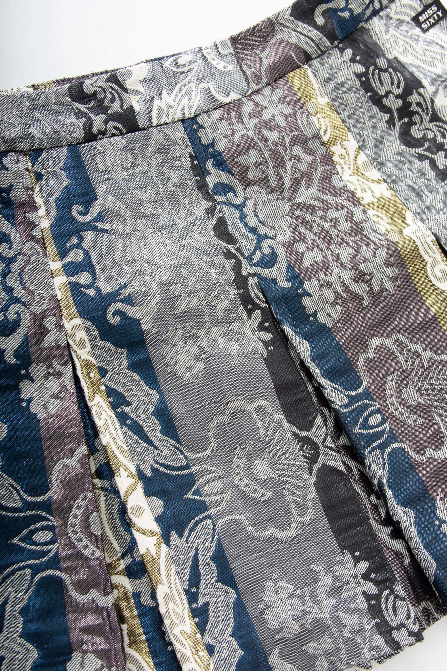 Jacquard Pleated Skirt