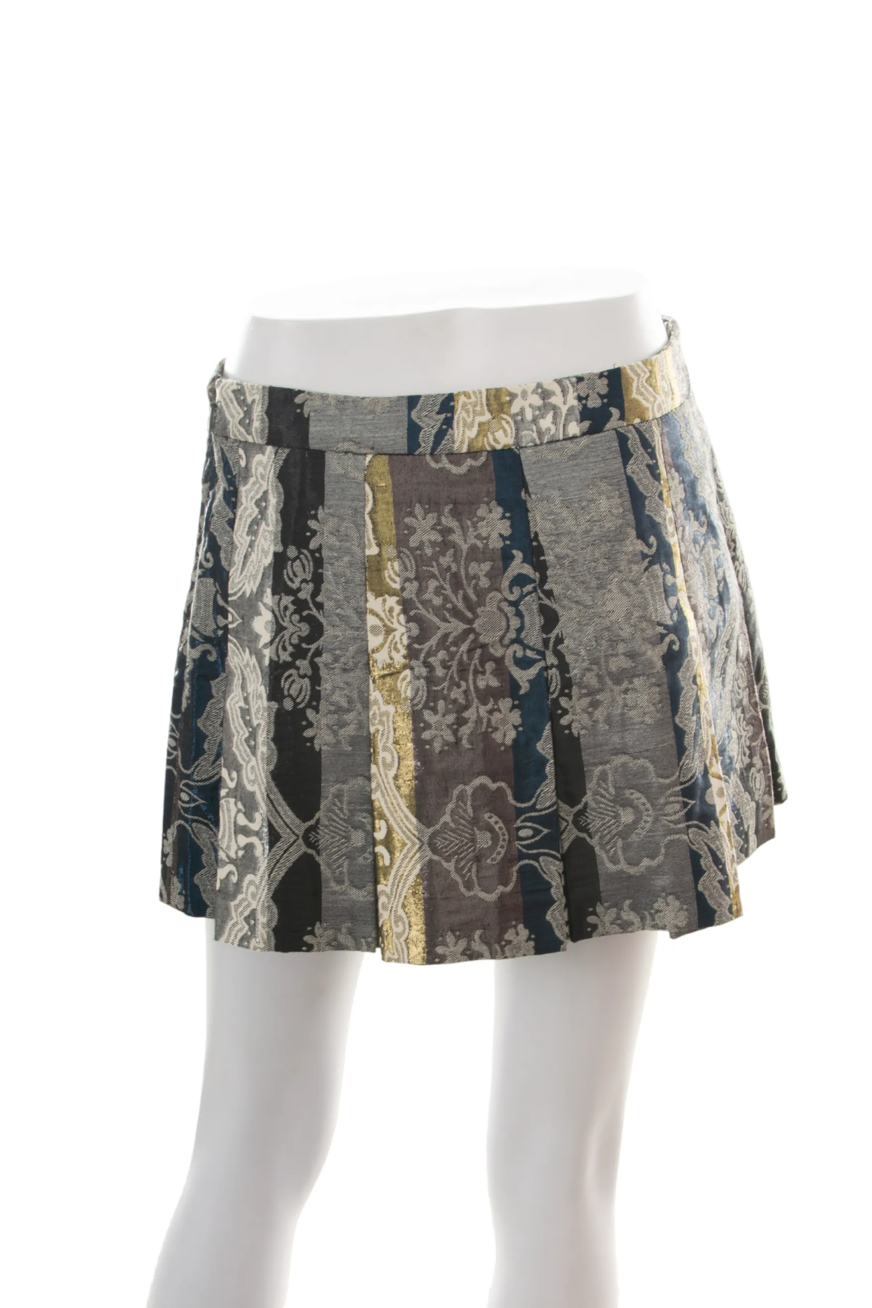 Jacquard Pleated Skirt