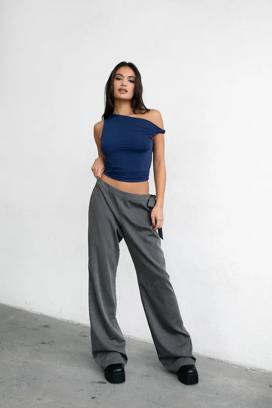 Kylie One Shoulder Crop Top