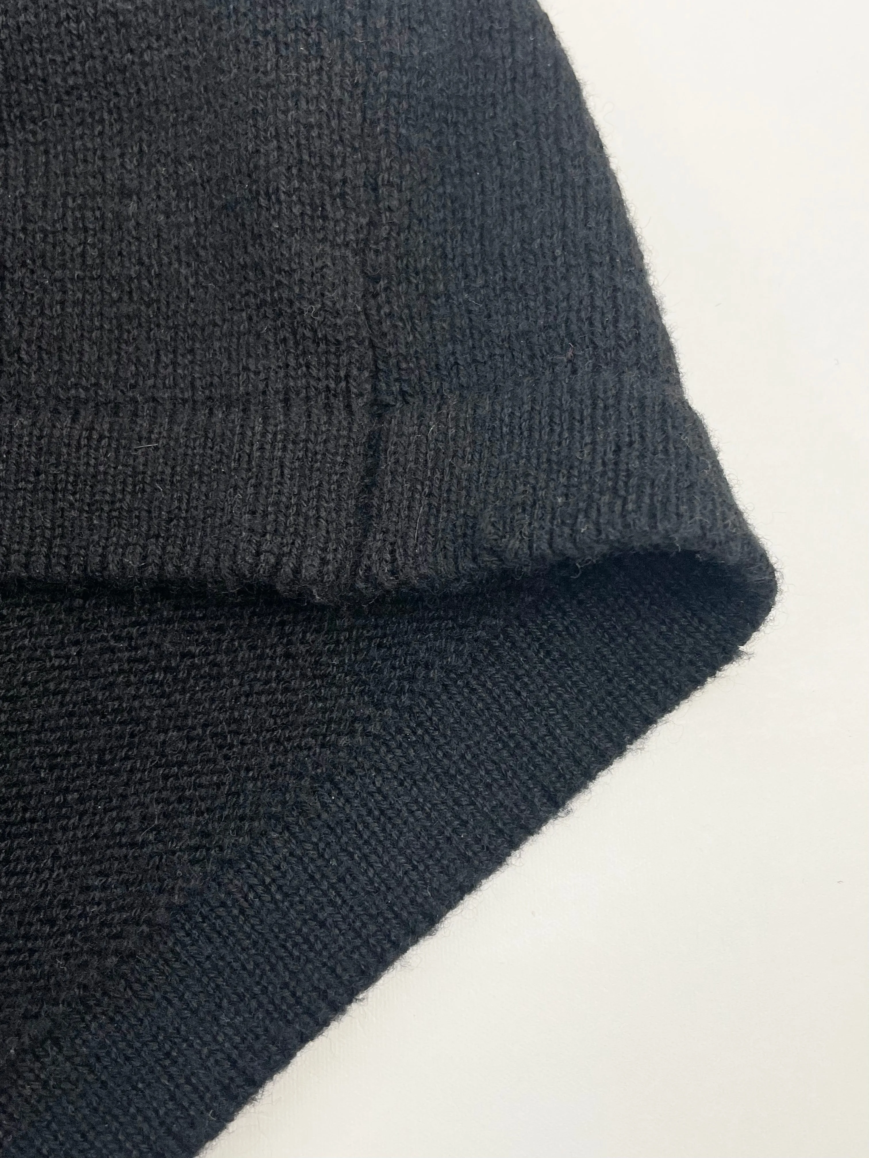 Laura Ashley Black Wool Blend Knit Pencil Dress - S