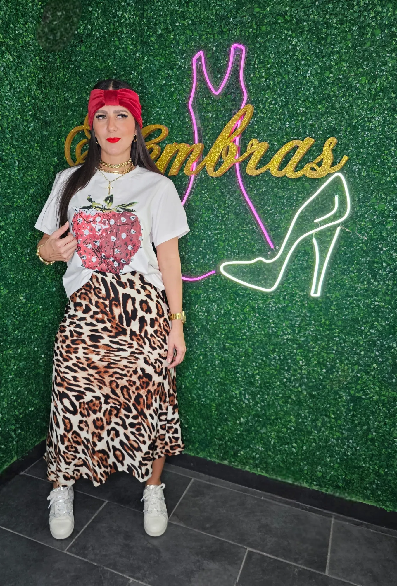Leopard Midi Skirt