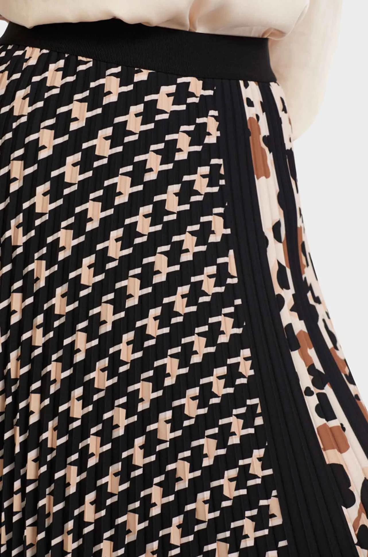 Marc Cain - Print Pleated Skirt