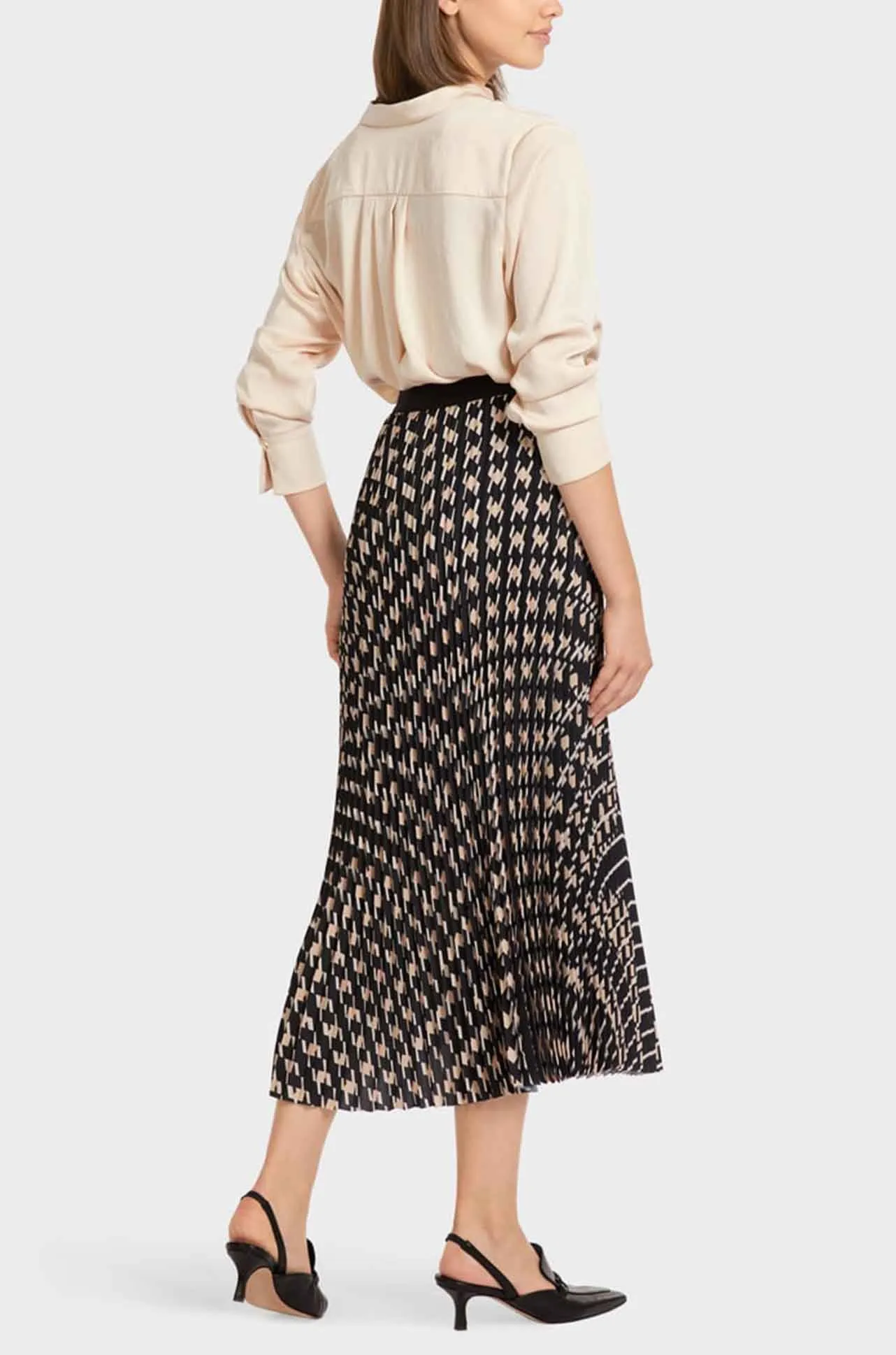 Marc Cain - Print Pleated Skirt