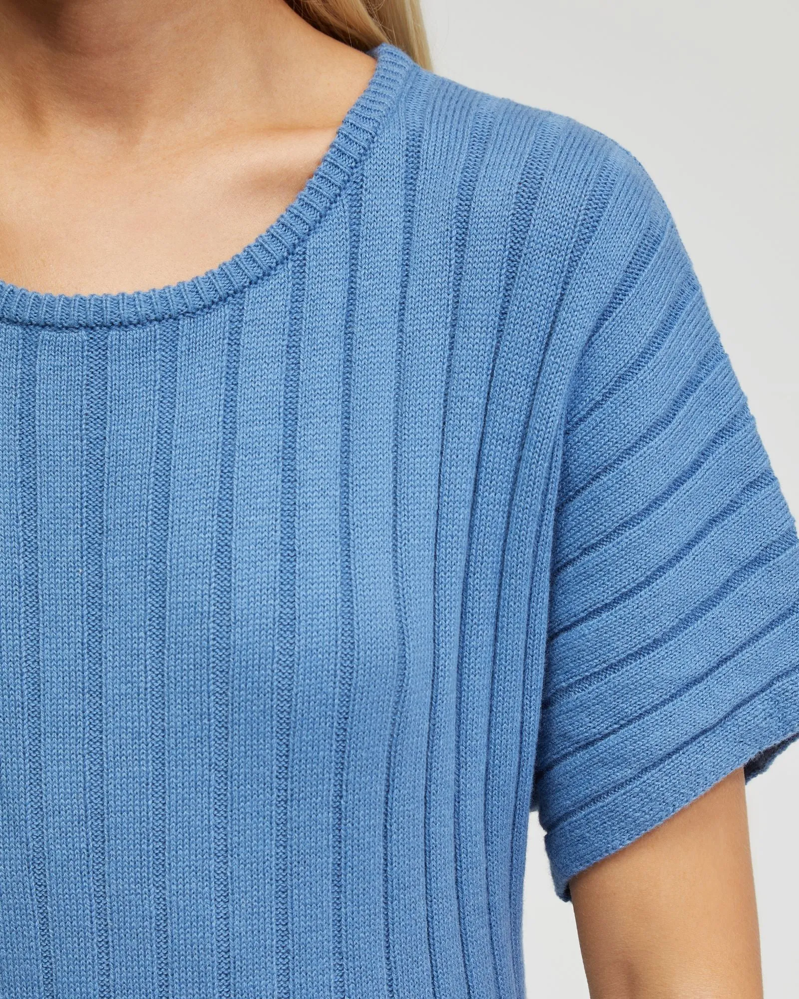 Maya Rib Short Sleeve Dress