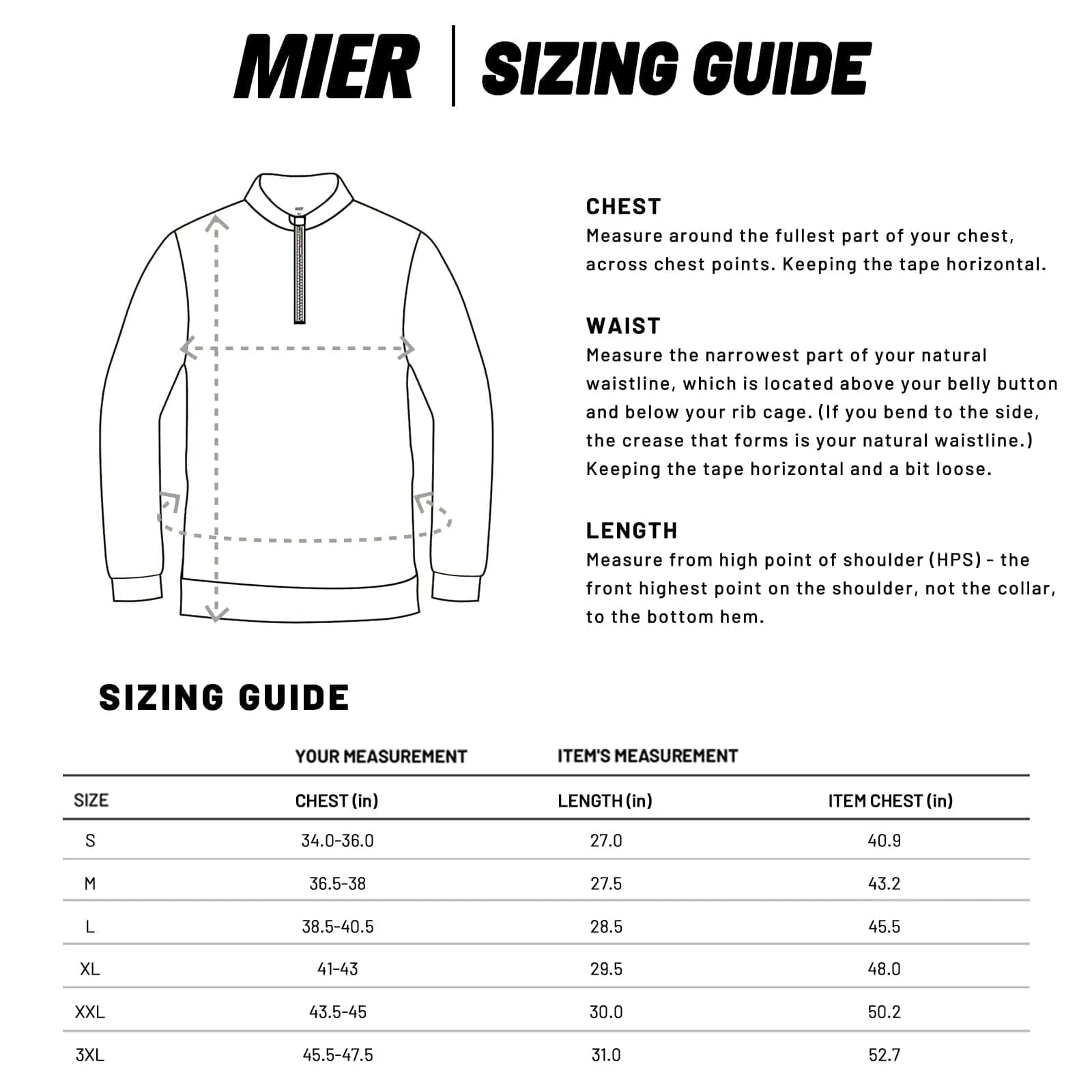 Men's Quarter Zip Long Sleeve Pullover Shirts Brushed Back Fleece
