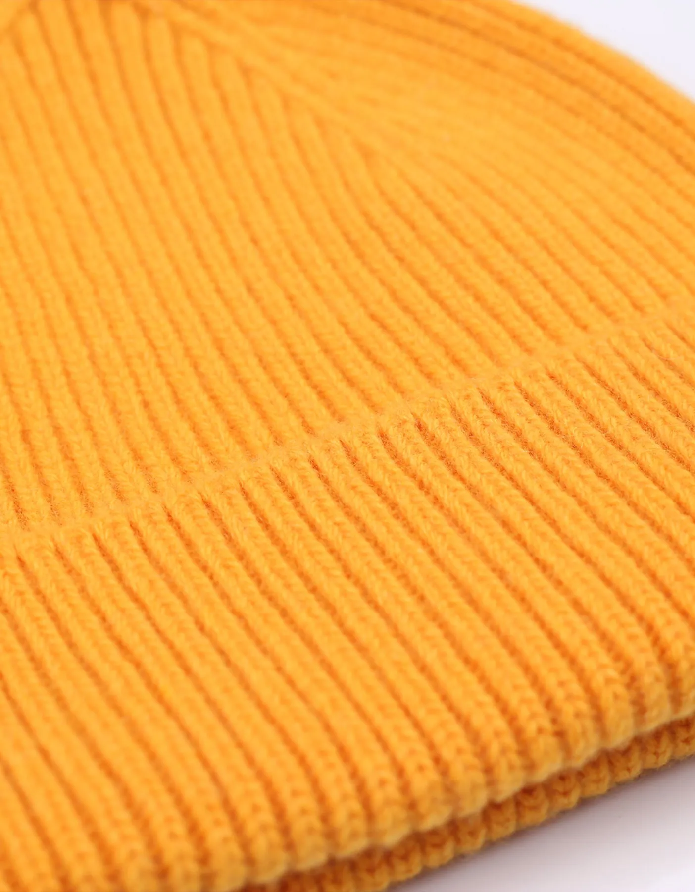 Merino Wool Beanie - Burned Yellow