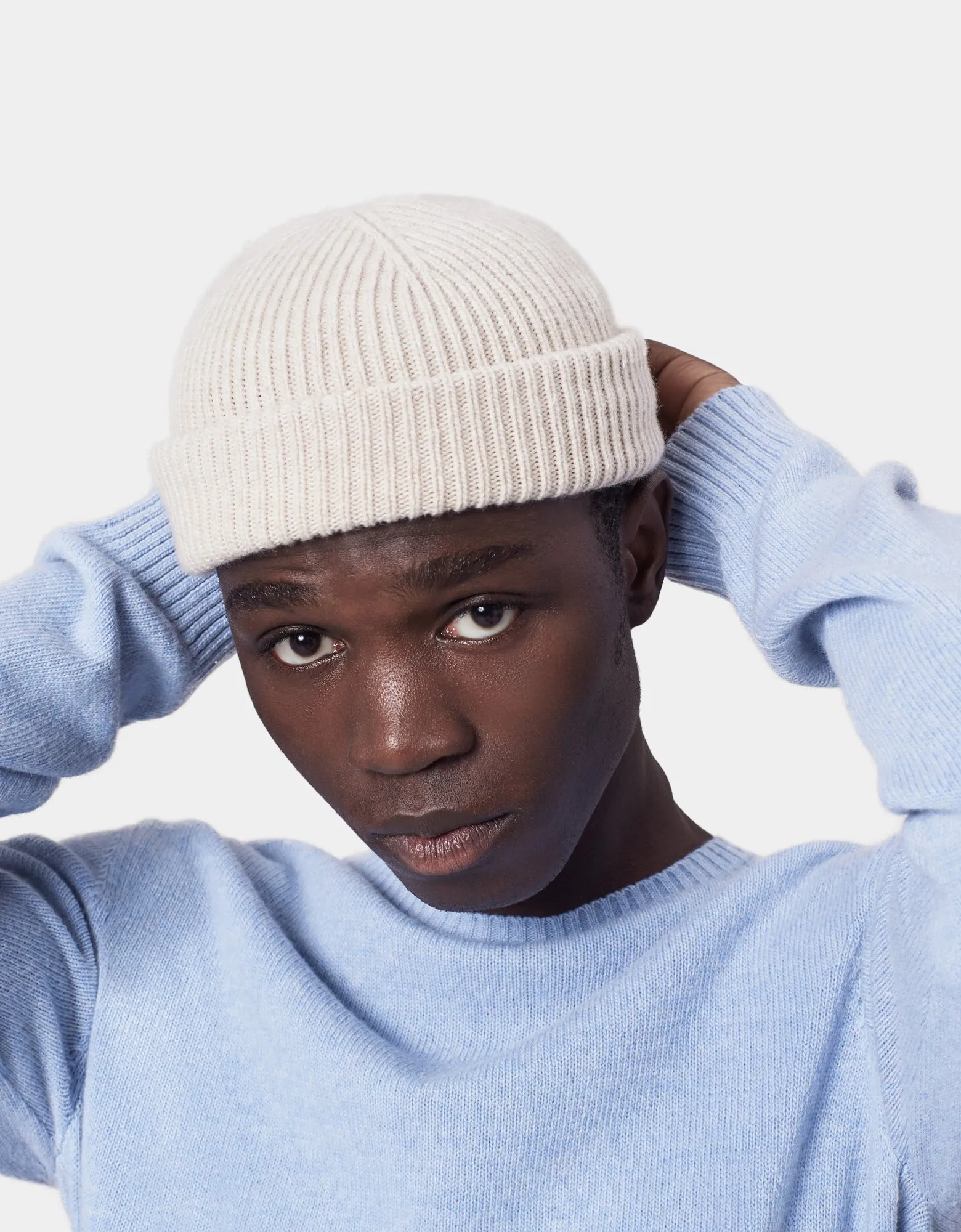 Merino Wool Beanie - Burned Yellow