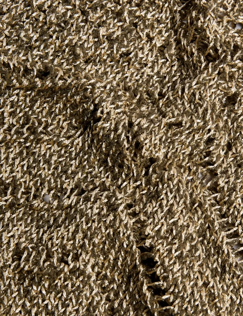 Metallic Vest With Cotton