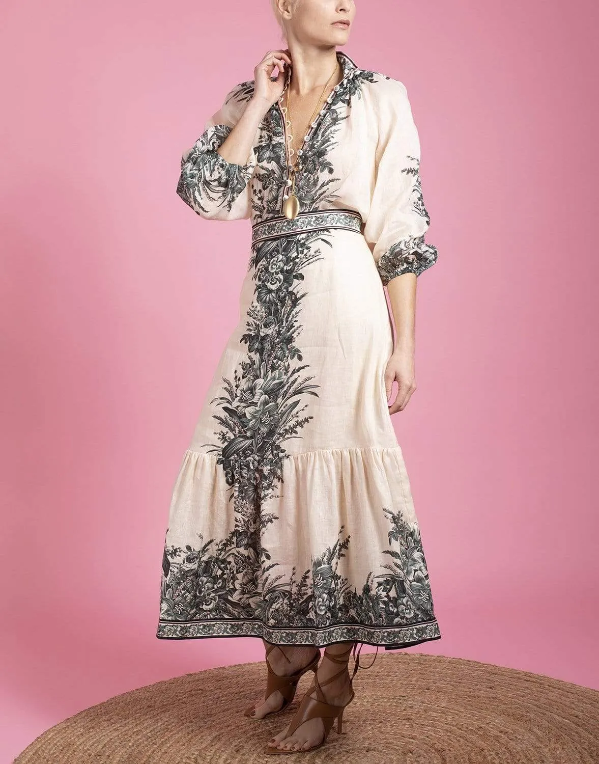 Moonshine Frill Him Midi Skirt