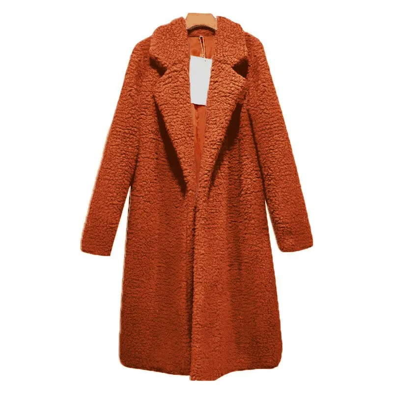 New Teddy Bear Winter Coats Lamb Fur Jacket Women Big Size