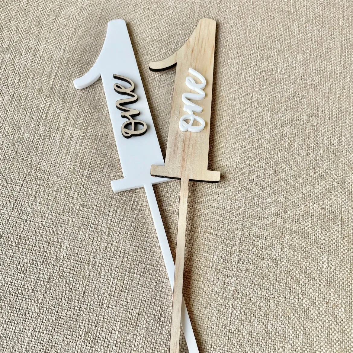 Number 1 cake topper (2 layer)
