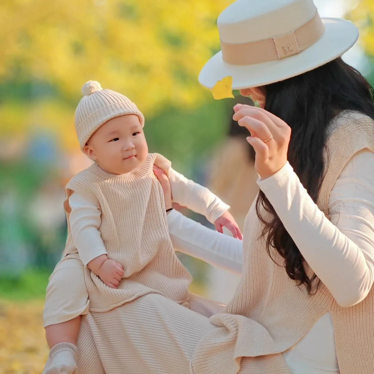 Oversized Baby Sweater Knitted Vest | Mommy & Me Matching