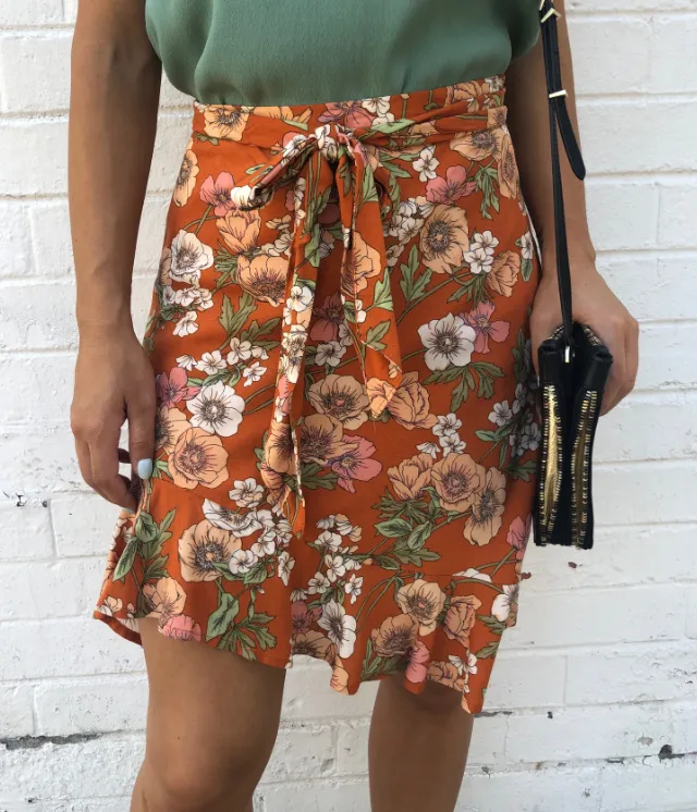 Paper Heart Passiflore' Skirt