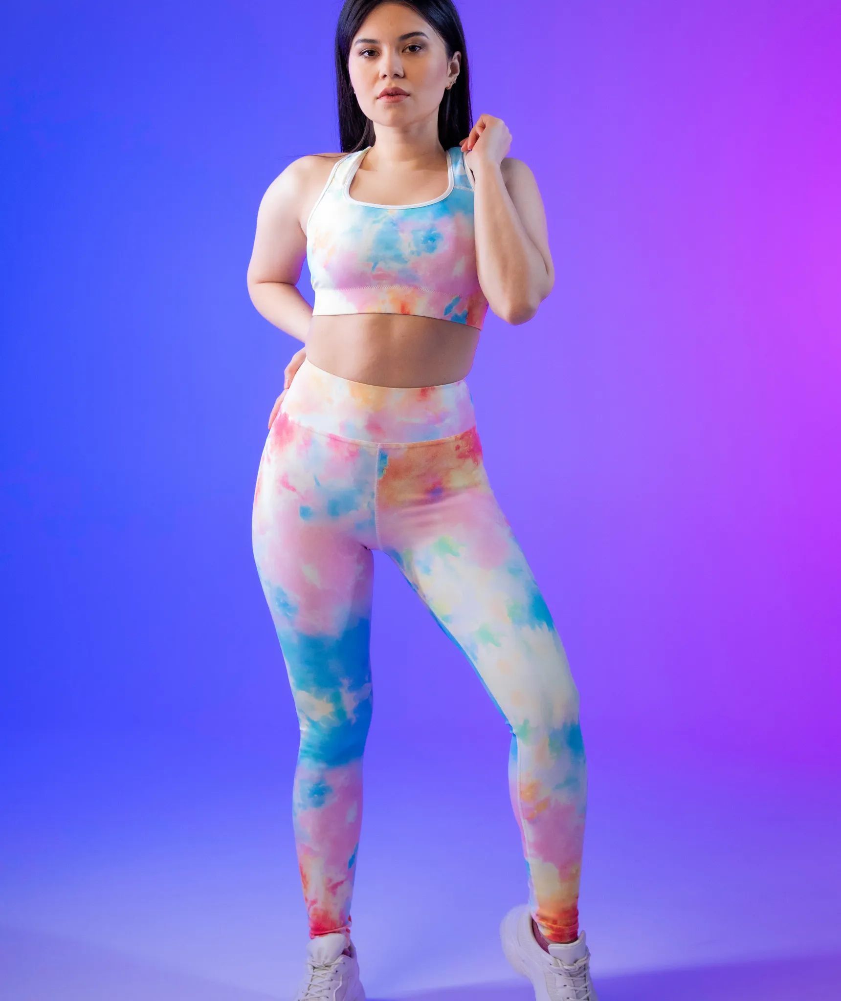 Pastel Tie Dye Yoga Leggings