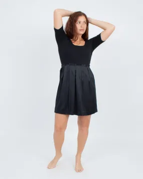 Pleated A-line Dress