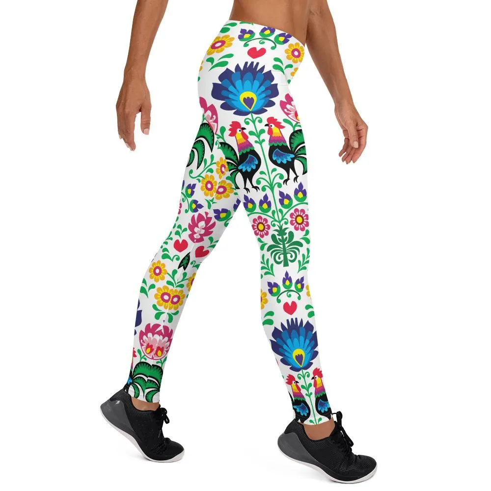 Polish Folk Art Leggings