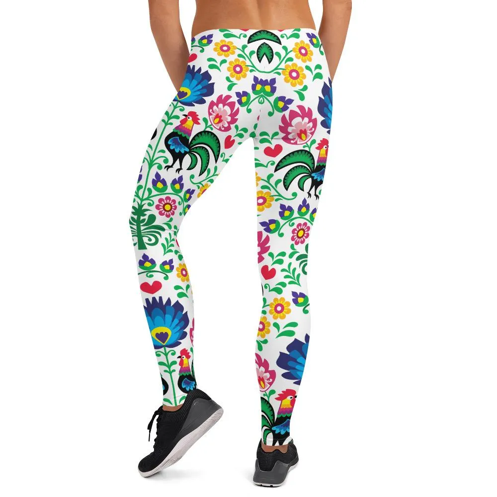 Polish Folk Art Leggings