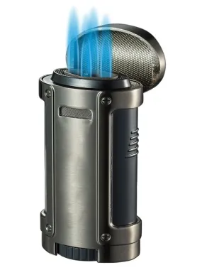 Rhino Quad Torch Cigar Lighter - Gunmetal